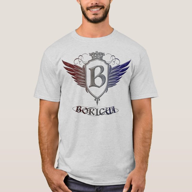 Camiseta Boricua-Crista (Frente)