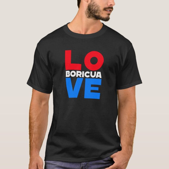 Camiseta Boricua Love (Frente)