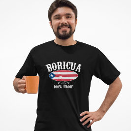 Camiseta Boricua Porto Rico 100%
