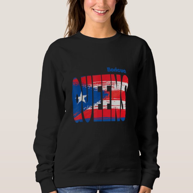 Camiseta Boricua Roots Puerto Rico Pride PR Queens Puerto R (Frente)