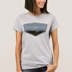 Camiseta Boring, Oregon  Camiseta-T para mulheres Mt Hood