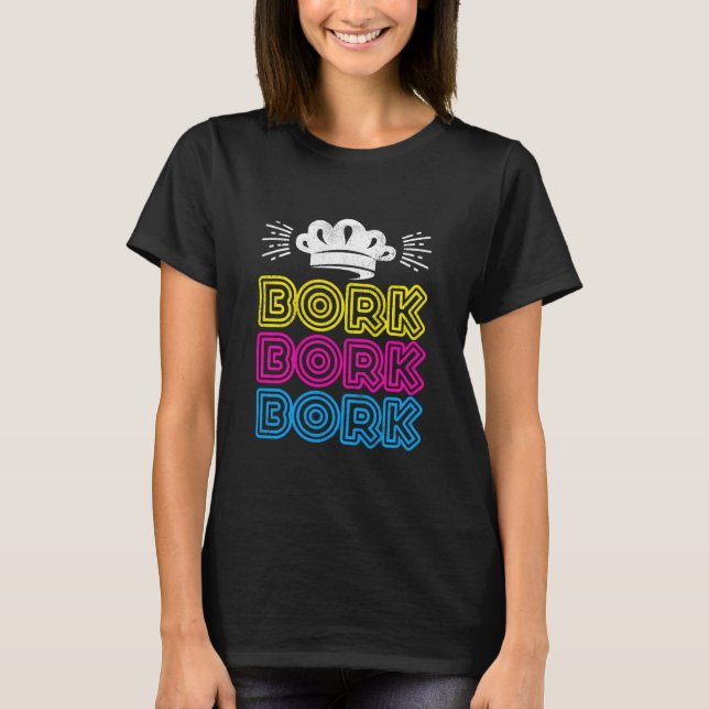 Camiseta Bork Bork Funny Sueco Chef (Frente)
