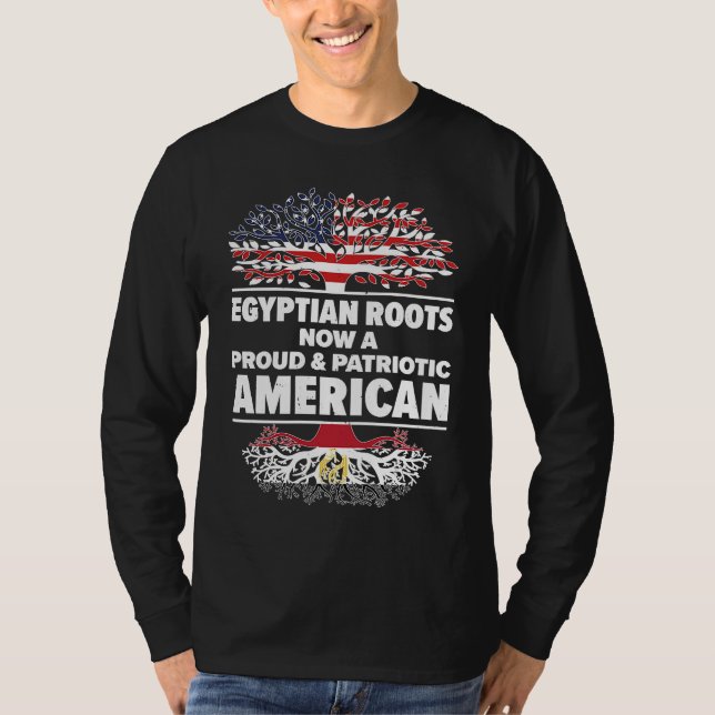 Camiseta Born Egyptian Egypt American USA Citizenship  1 (Frente)