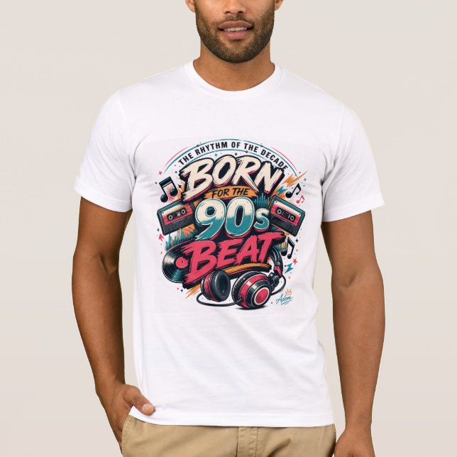 Camiseta Born For The 90s Beat (Frente)