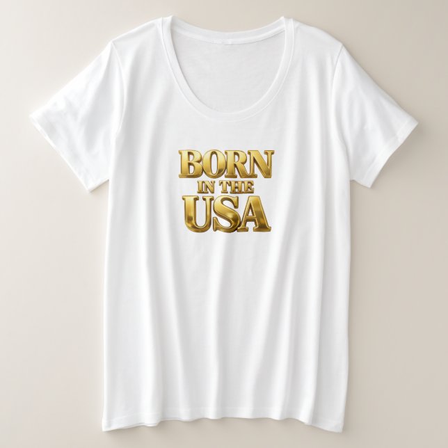 Camiseta BORN IN THE USA (Frente do Design)
