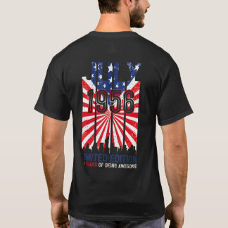 Camiseta Born July 1956 65th Quarantine Bithday Made In 195