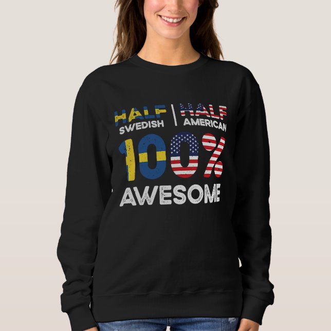 Camiseta Born Swedish Sweden American USA Citizenship  2 (Frente)