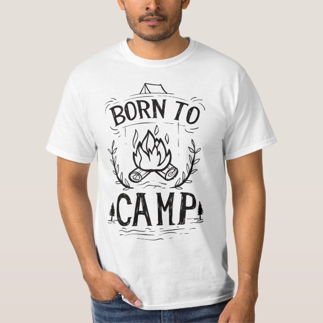 Camiseta Born to camp (Frente)