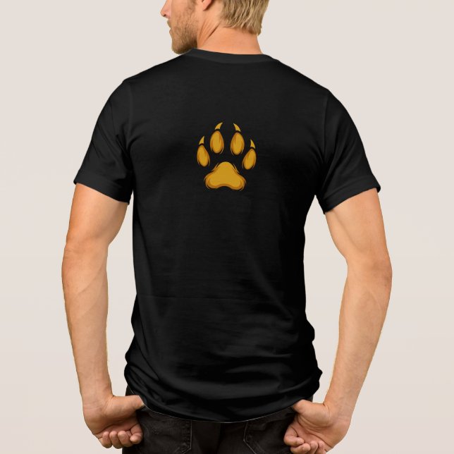 Camiseta Born to Prowl – Golden Raccoon Paw Hoodie (Verso)