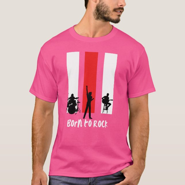 Camiseta Born to Rock (Frente)