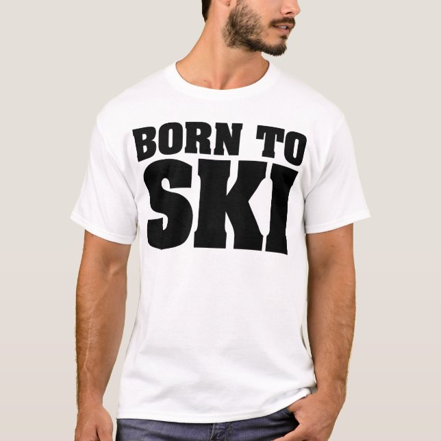 CAMISETA BORN-TO-SKI-01 (Frente)
