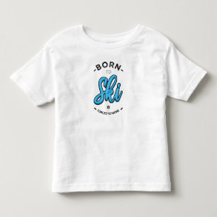 Camiseta Born to ski forced