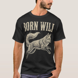 Camiseta Born Wild – Raposa Desgastada Vintage