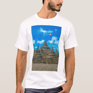 Camiseta Borobudur, Indonésia - Antigo Templo Budista