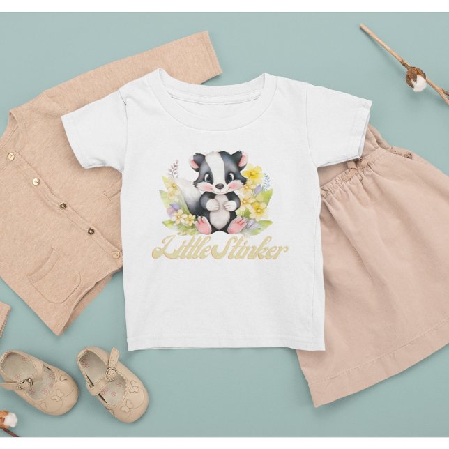 Camiseta Borracha-Boca-Boca-Boca-Boca-Boca-Boca-Boca (adorable woodland Skunk shirt for kids "Little Stinker")