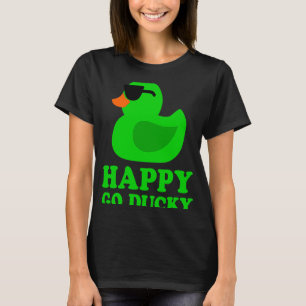 Camiseta Borracha Verde Engraçada Pato Pato Lover Óculos es