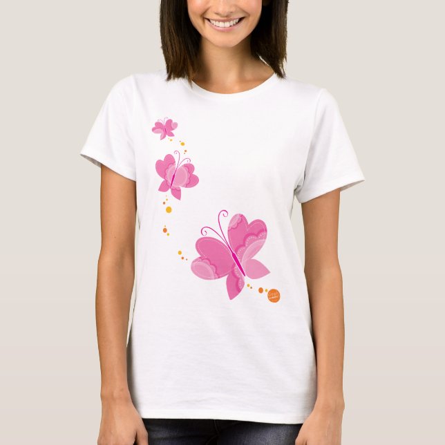 Camiseta BORRACHAS FLUTTERBY: séries de três 1 (Frente)