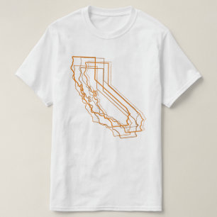 Camiseta borrão âmbar da Califórnia