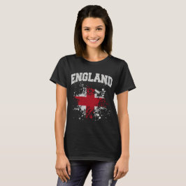 Camiseta Borrão da Bandeira da Inglaterra