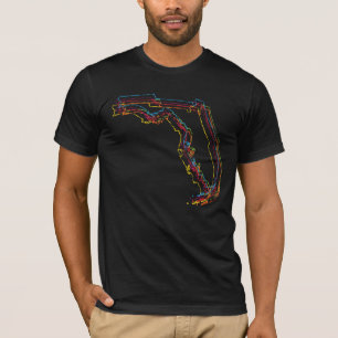 Camiseta borrão do orgulho de florida