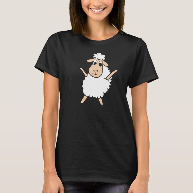 Camiseta Borregos Bonitos, Facilmente Distraídos Por Borreg (Frente)