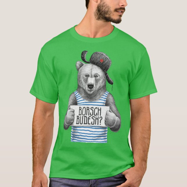 Camiseta Borsch Budesh amigo da família (Frente)