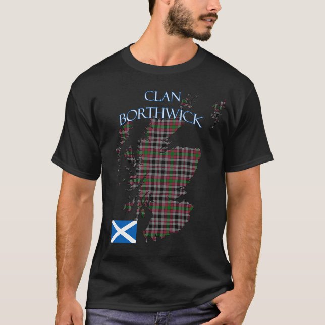 Camiseta Borthwick Scottish Clan Tartan Scotland (Frente)