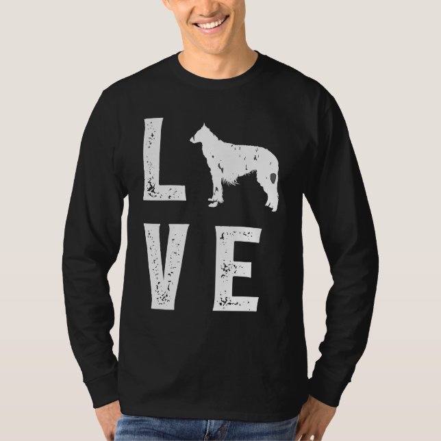 Camiseta Borzoi Love  1 (Frente)