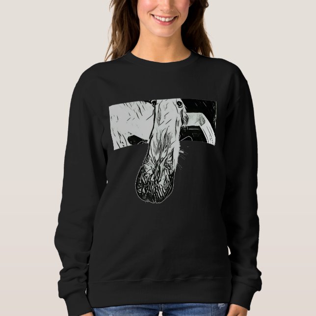 CAMISETA BORZOI MEME LONG NOSE DOG (Frente)