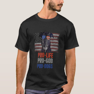 Camiseta Borzoi Pro Life Pro God Pro Cães