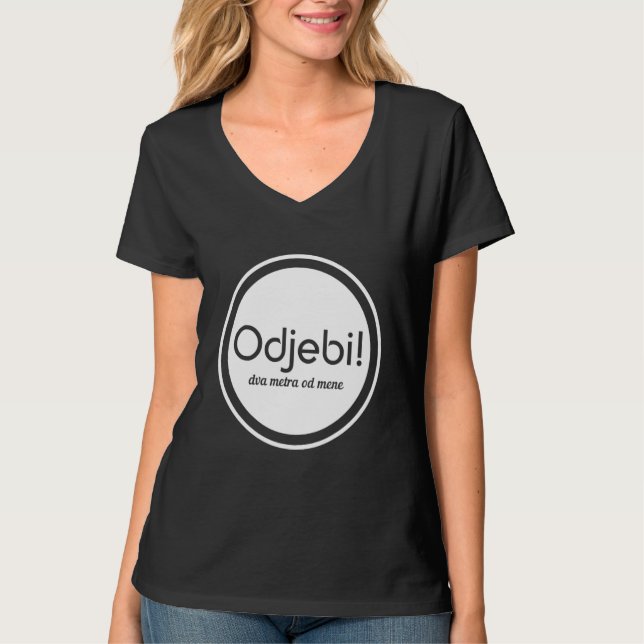 Camiseta Bosna balcânica Hrvatska Srbija dizendo (Frente)