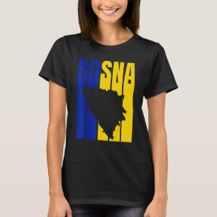 Camiseta Bosna Silhouette Bosnian Flag