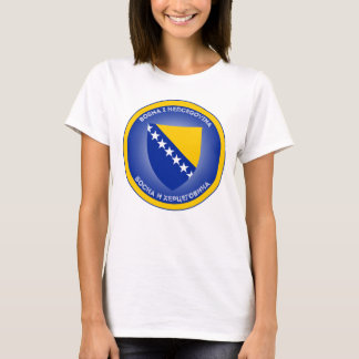 Camiseta Bosnia and Herzegovina Coat of Arms Circle Shape