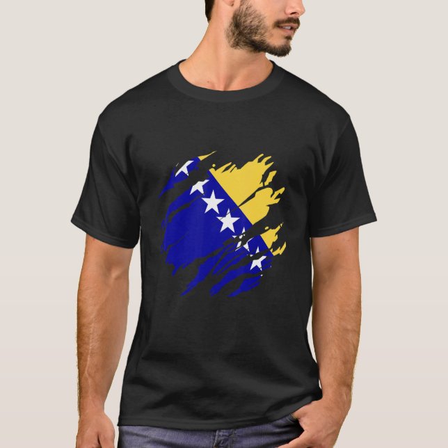 Camiseta Bosnia Bosnian flag (Frente)