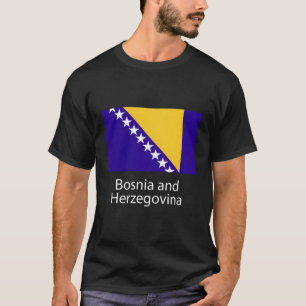 Camiseta Bósnia Bósnio Flag Bosna I Hercegovina Balcãs