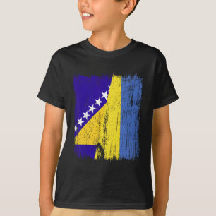 Camiseta Bósnia e Herzegovina Ucrânia Meia Bandeira