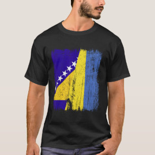 Camiseta Bósnia e Herzegovina Ucrânia Meia Bandeira