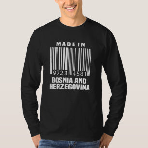 Camiseta Bósnia Herzegovina Código do Bar Bosner