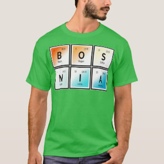 Camiseta Bósnia Mesa de Elementos