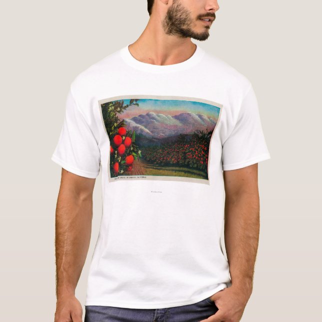 Camiseta Bosque alaranjado do monte no WinterState (Frente)