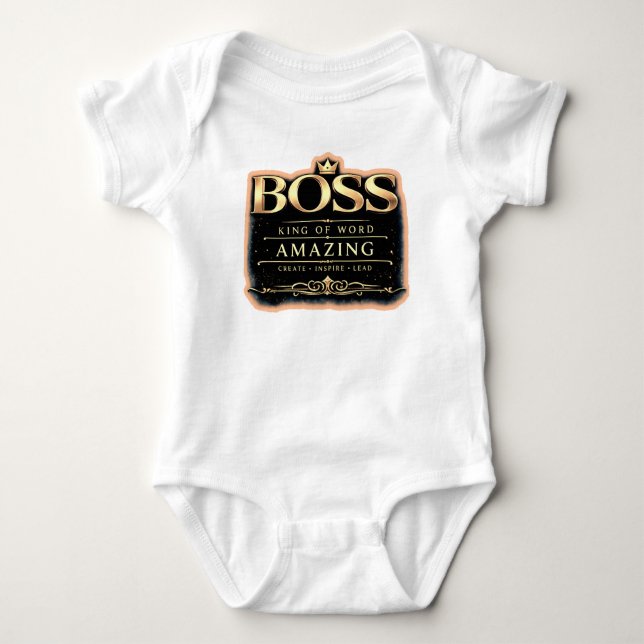 Camiseta Boss King Gold Tipografia | Premium (Frente)