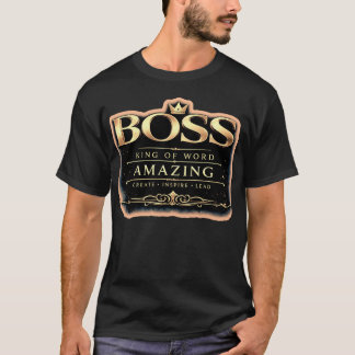 Camiseta Boss King Gold Tipografia | Premium
