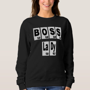 Camiseta Boss Lady Chemistry Periódico Gráfico Impressão