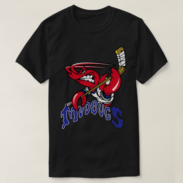 Camiseta Bóssier shreveport mudbugs clássicos de hóquei no  (Frente do Design)