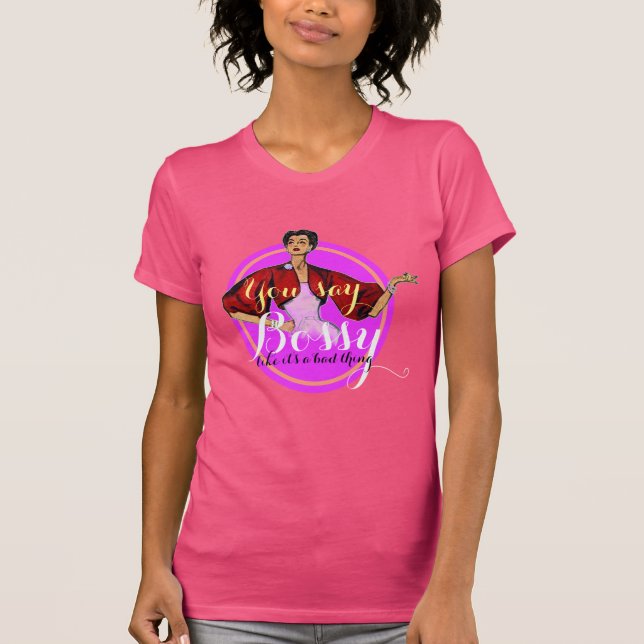 Camiseta Bossy Gal Retro 2.0 (Frente)