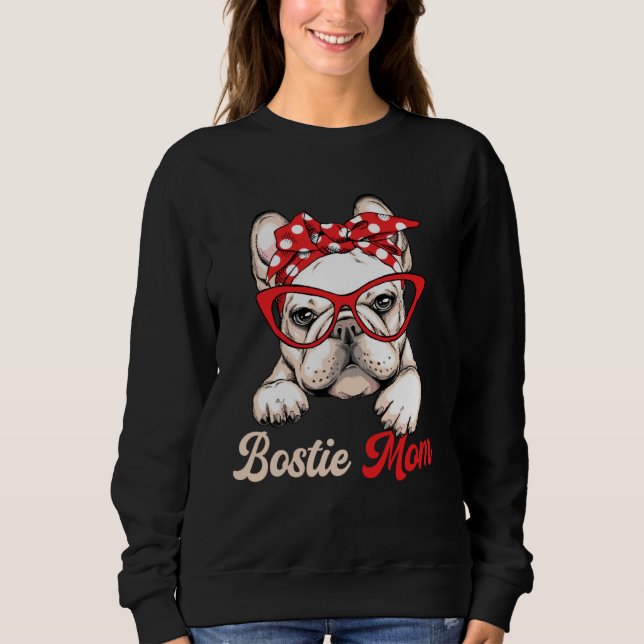 Camiseta Bostie Mom Dog  Boston Terrier Mother s Day (Frente)