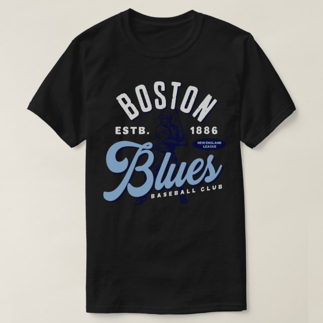 Camiseta Boston Blues Baseball (Frente do Design)