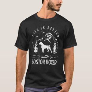Camiseta Boston Boxer Life Melhor Cachorro do Pai Mãe