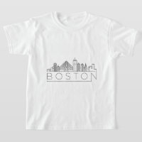 Boston City Skyline, linha do horizonte de boston