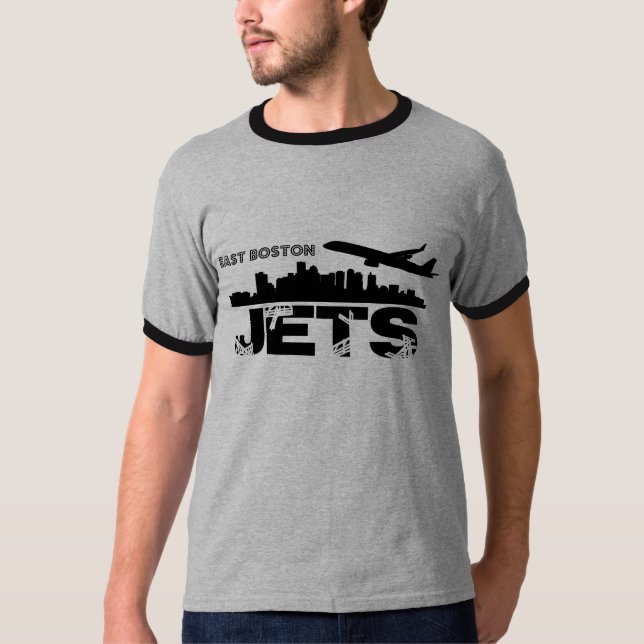 Camiseta Boston do leste jorra T (Frente)